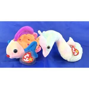 Ty Beanie Babies Bundle (2pcs) Neon And Lips